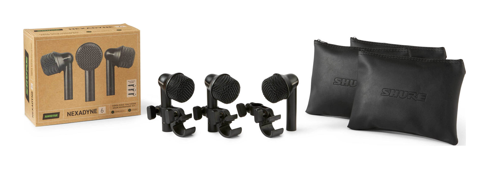 【送料込】SHURE NXN6-3PK-J タム/スネア用 マイクロホン 3本セット NEXADYNE 6
