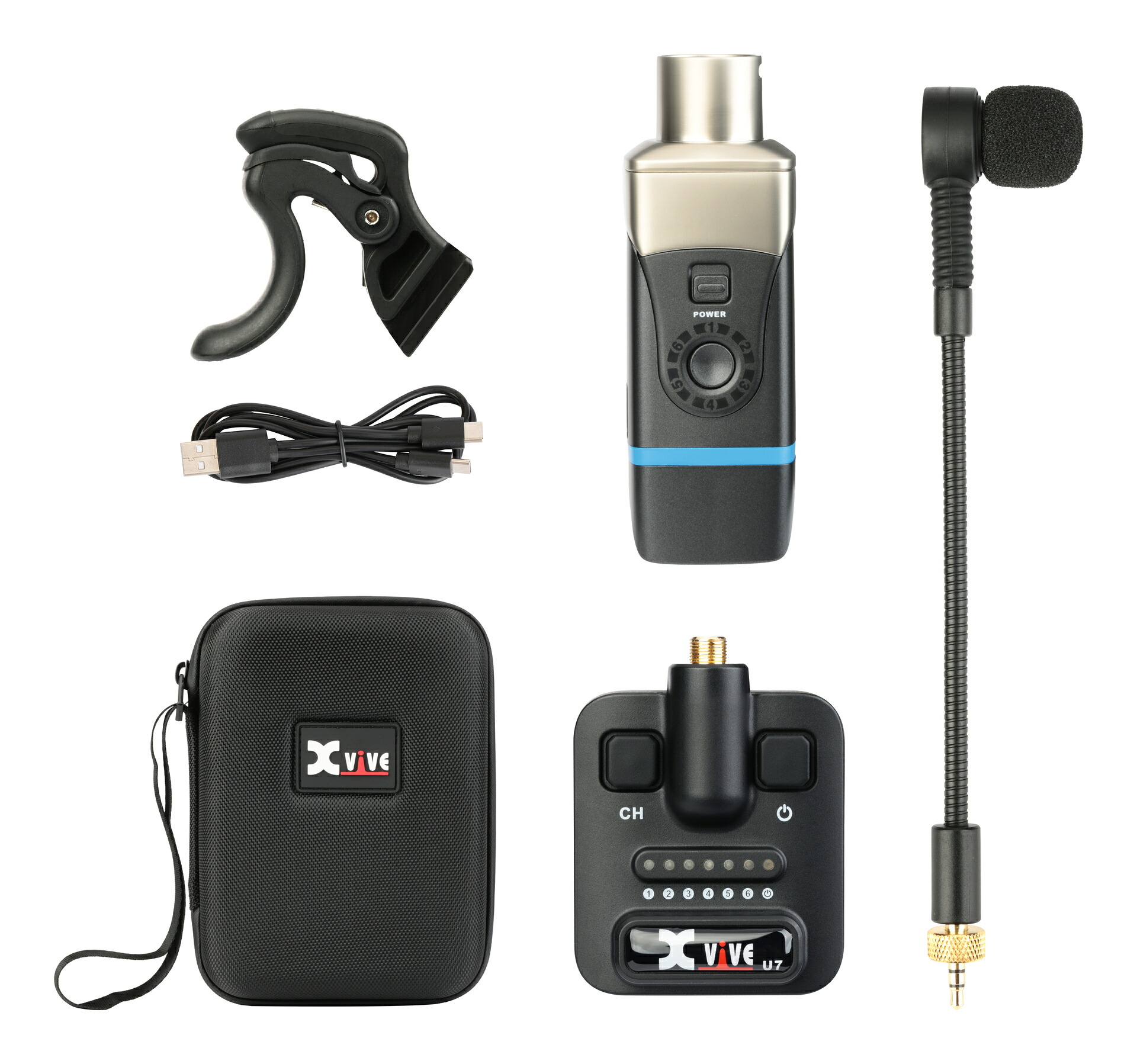 【送料込】Xvive XV-U7/SAXTP サックス & トランペット用 ワイヤレスシステム【ポイント10倍】|愛曲楽器