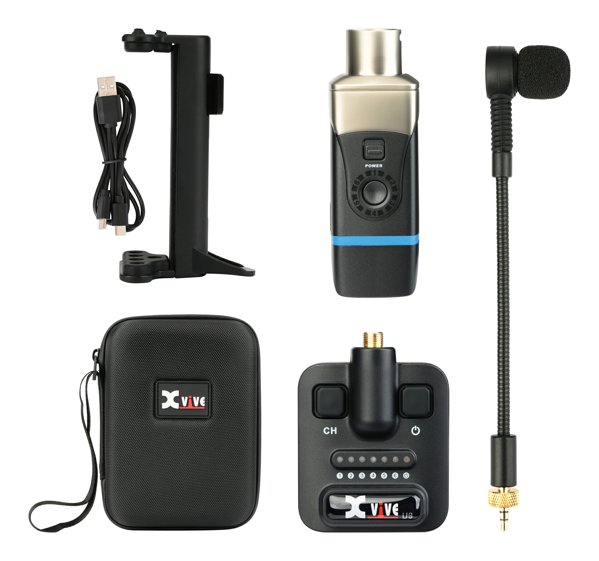 【送料込】Xvive XV-U8/AG アコースティックギター用 ワイヤレスシステム【ポイント10倍】