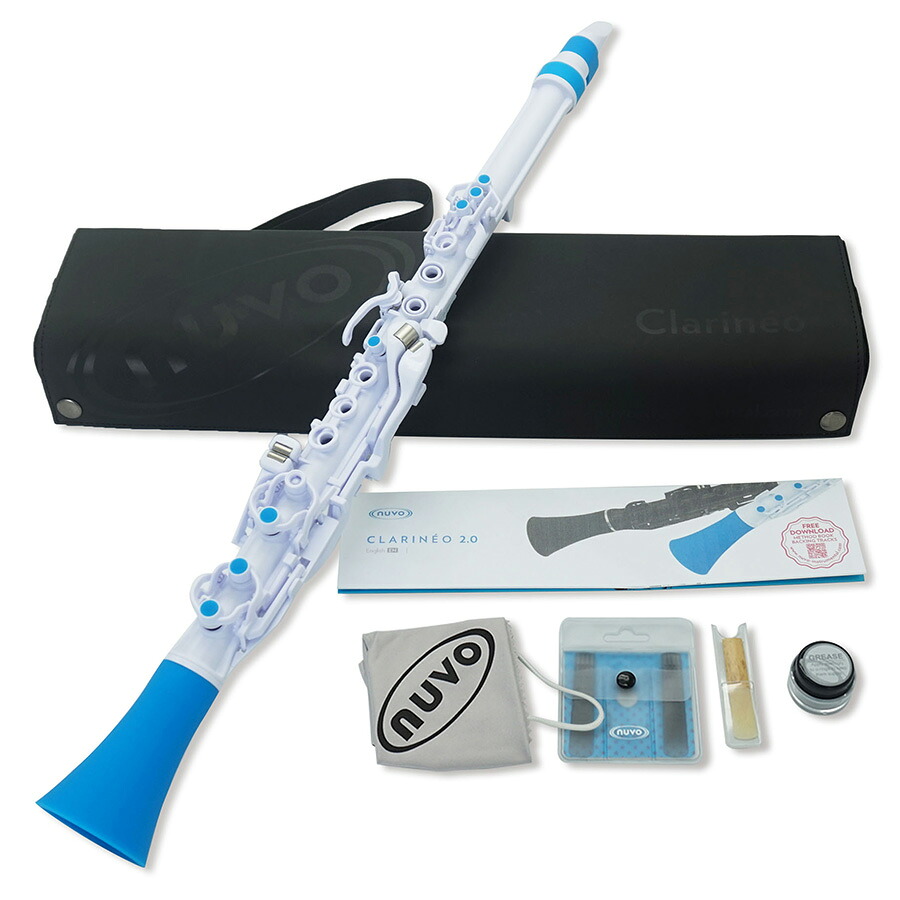 【送料込】NUVO N120CLBL Clarineo ホワイト/ブルー クラリネオ プラスティック製 管楽器 15,206円