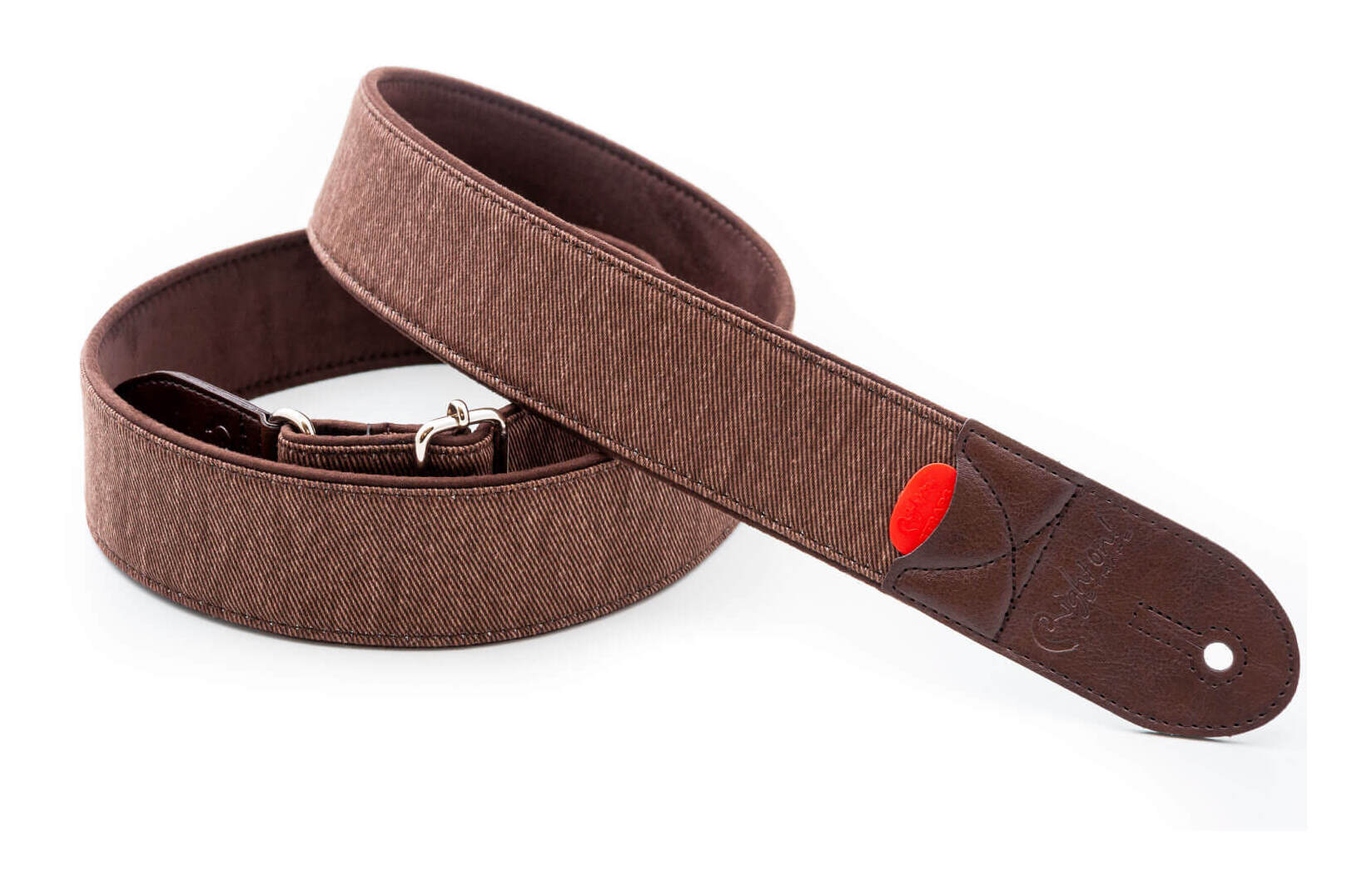 【送料込】RightOn! STRAPS DENIM-50 Brown ギター ベース ストラップ【ポイント5倍】