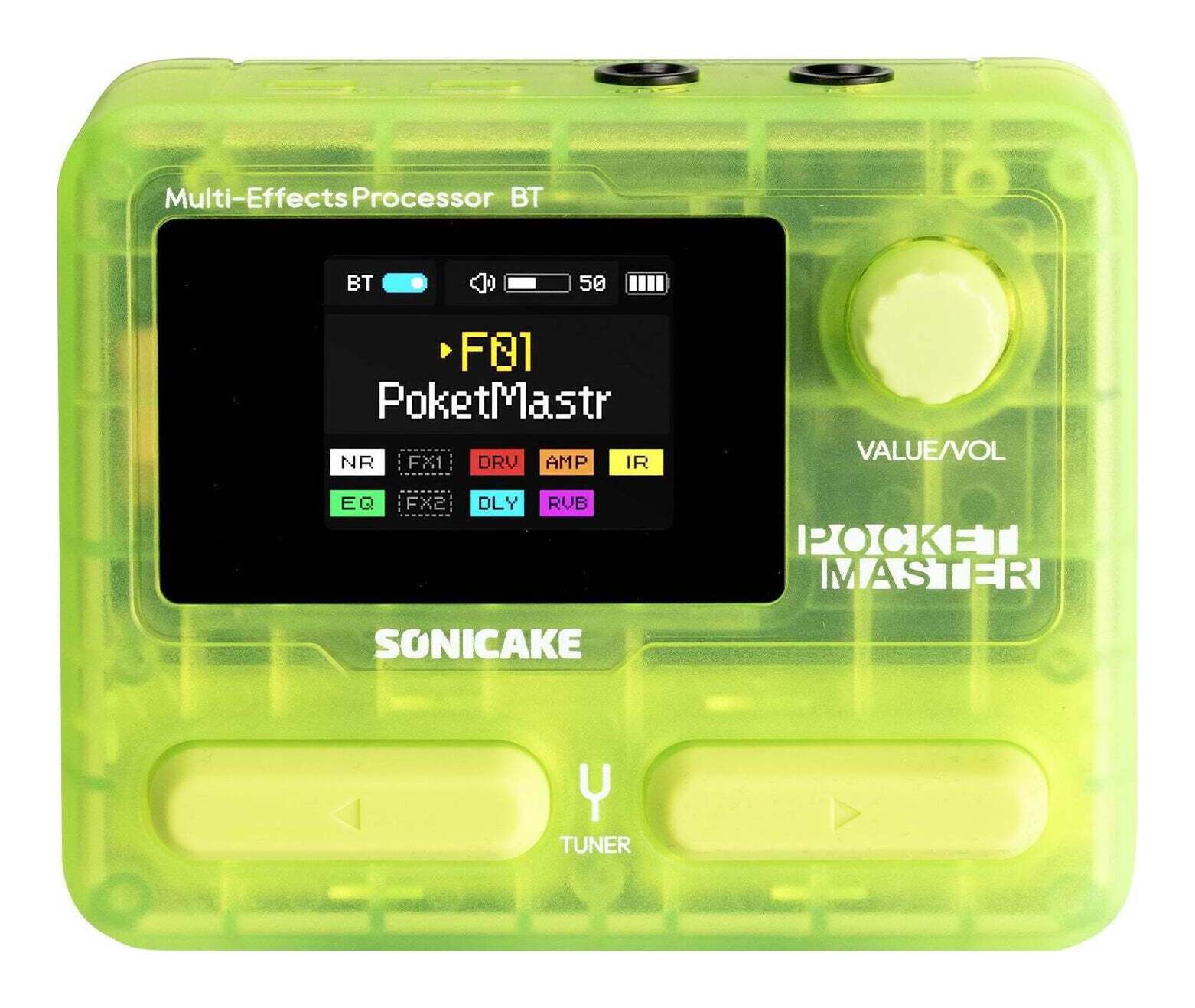 【送料込】SONICAKE QME-10TGN クリアグリーン ソニケーキ Pocket Master ポケットマスター マルチエフェクター