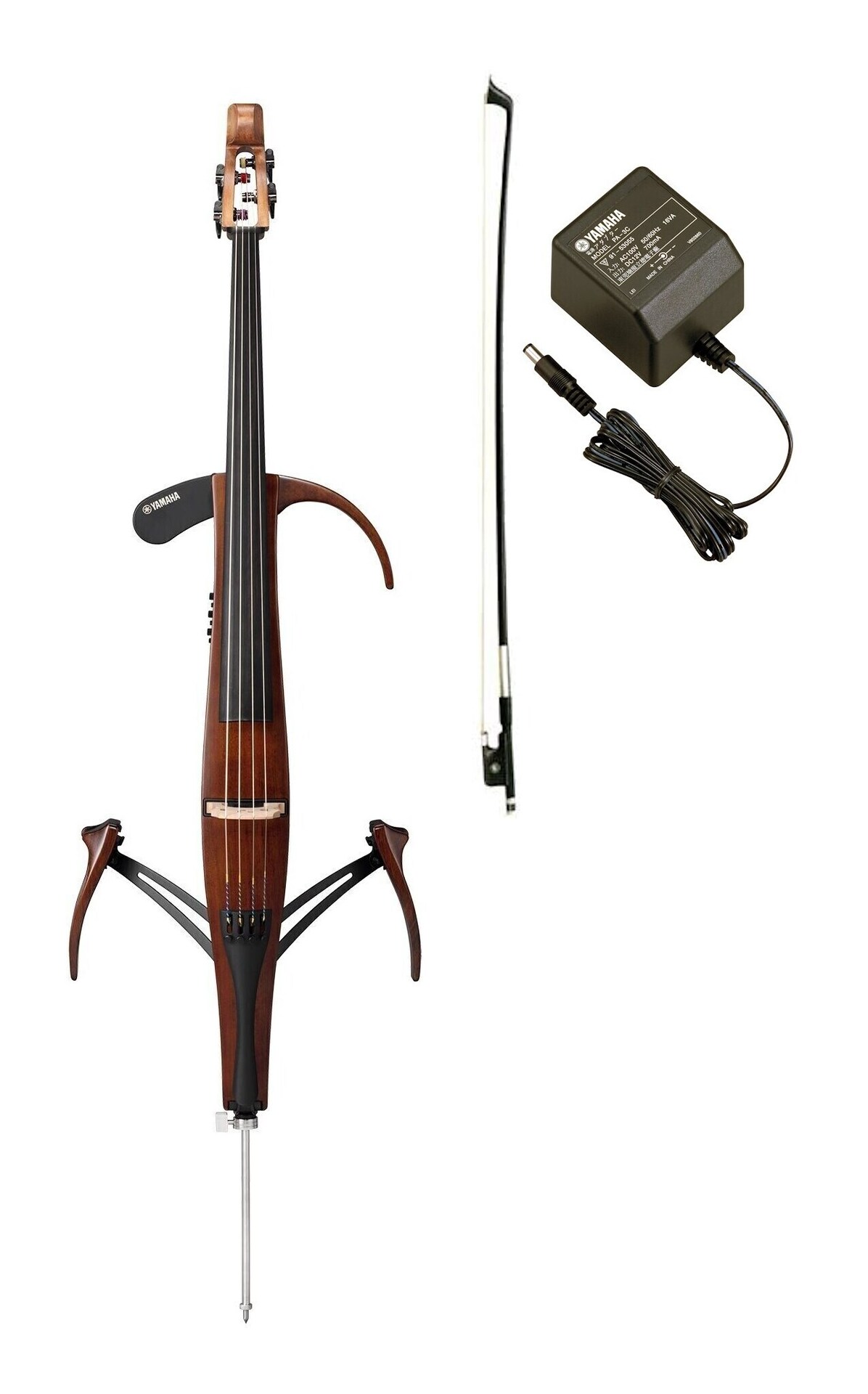 【送料込】YAMAHA SVC300C/電源アダプター+弓/PA-3C+CBB301付 アンティークダークブラウン サイレントチェロ【代金引換不可】|愛曲楽器