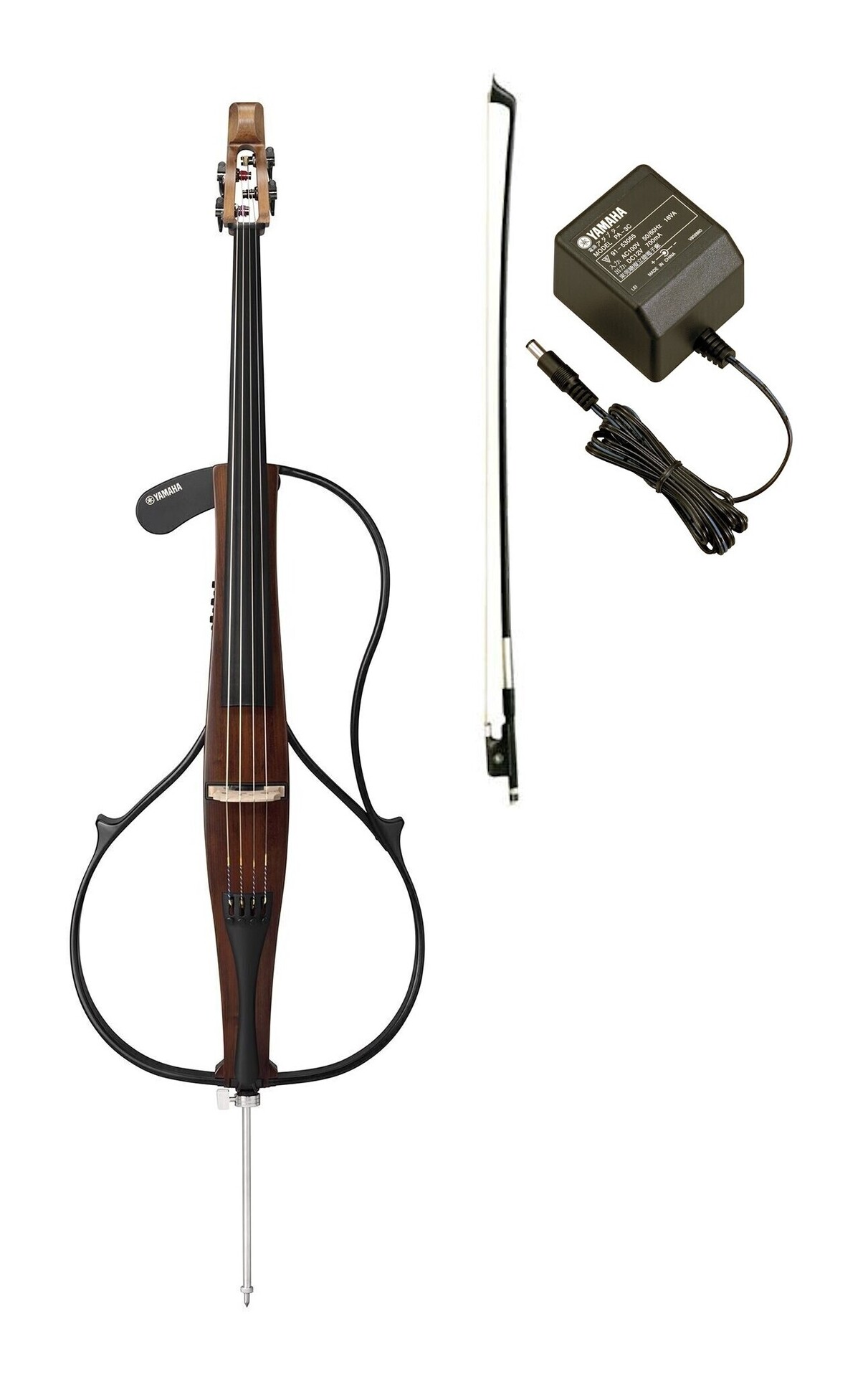 【送料込】YAMAHA SVC300F/電源アダプター+弓/PA-3C+CBB301付 アンティークダークブラウン サイレントチェロ【代金引換不可】