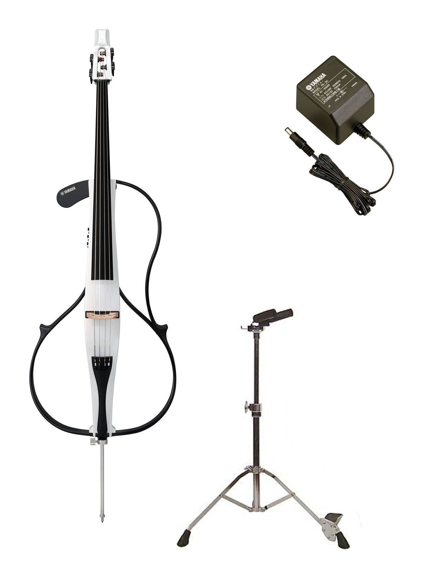 【送料込】YAMAHA SVC300FPW/電源アダプター+スタンド/PA-3C+BST1付 パールホワイト サイレントチェロ【代金引換不可】｜愛曲楽器 231,066円
