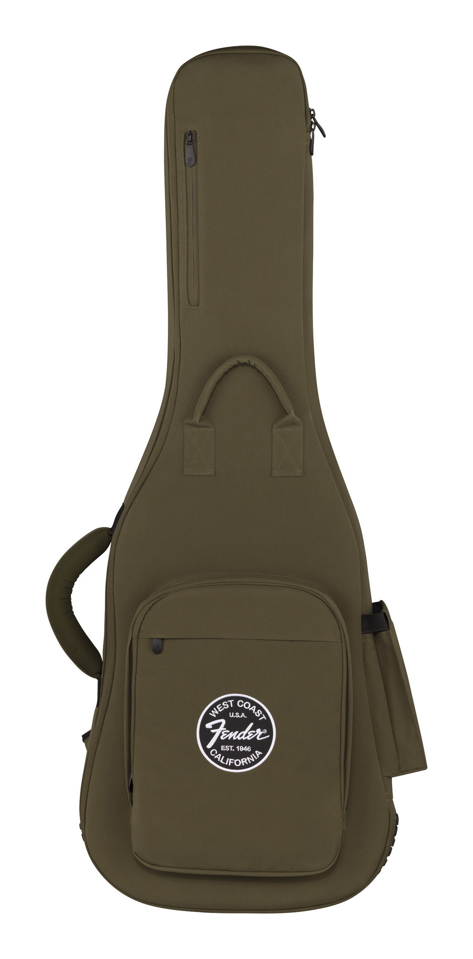 【送料込】Fender Troubadour Electric Guitar Gig Bag Olive フェンダー 高耐久性 ワックスドキャンバス生地 エレキギター用 ギグバッグ
