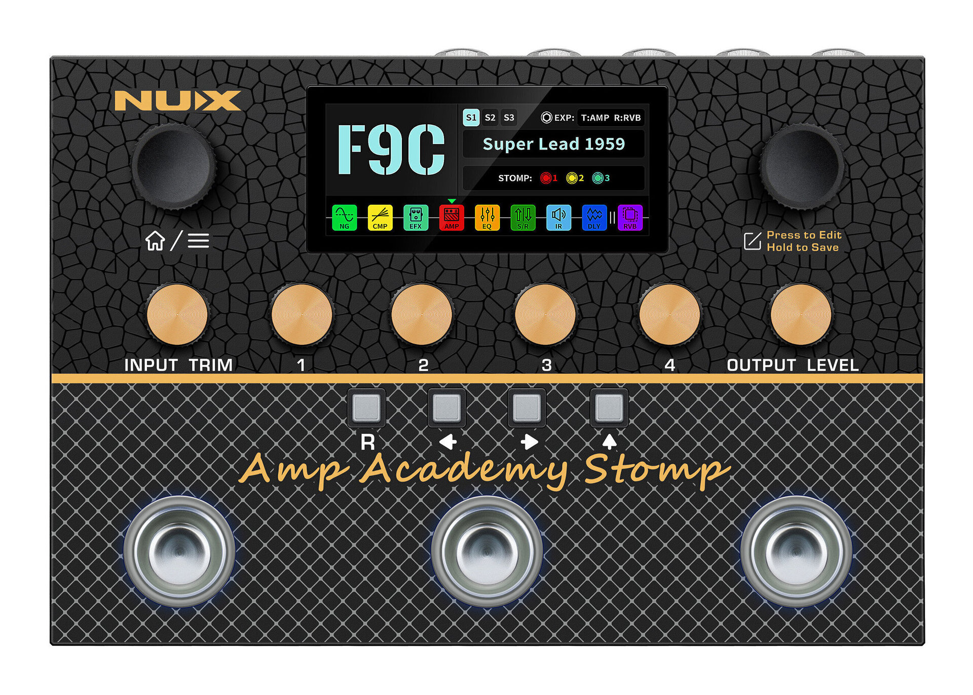【送料込】NUX Amp Academy Stomp アンプモデラー マルチエフェクター