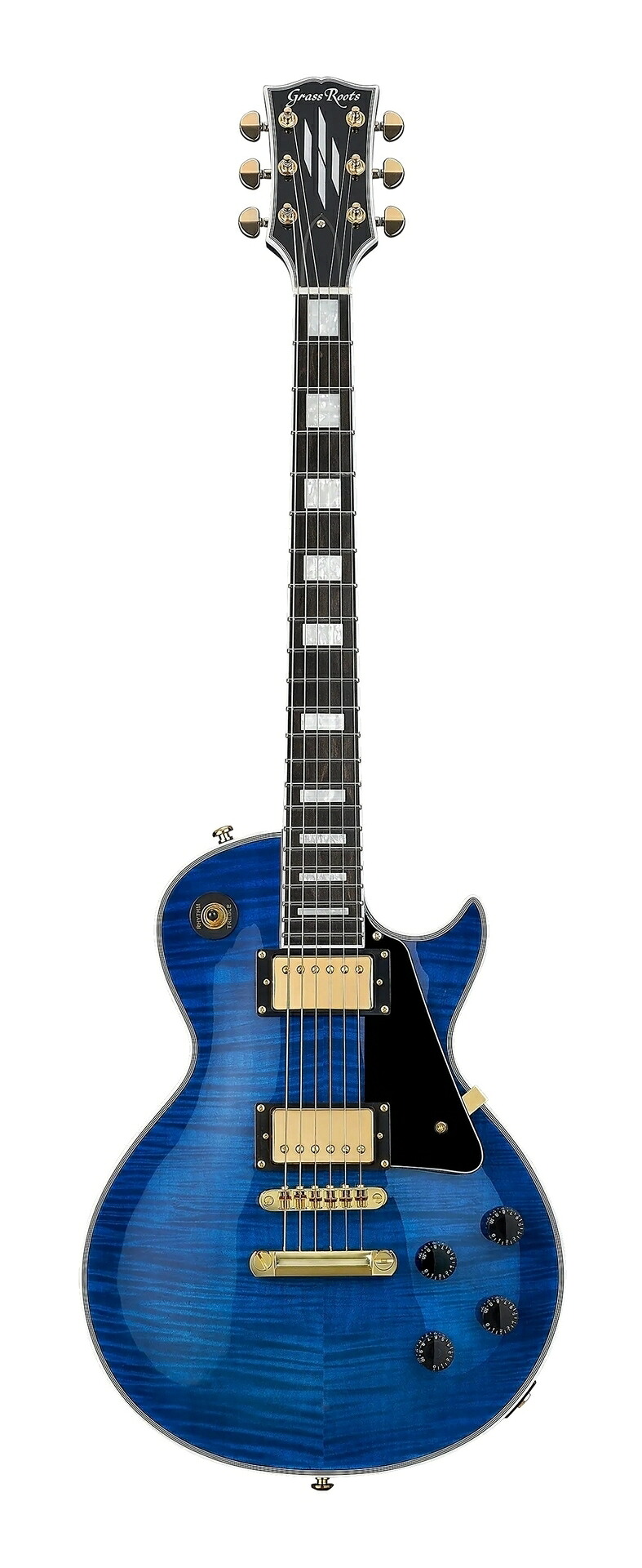 【送料込】GrassRoots G-LP-CTM/FM See Thru Blue グラスルーツ エレキギター【ポイント5倍】｜愛曲楽器