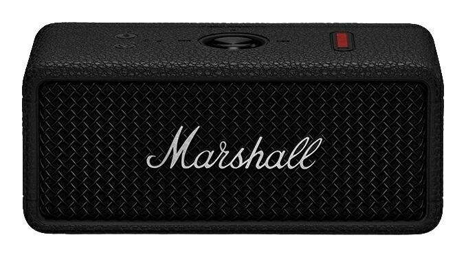 【貨物輸送込】Marshall Emberton III Black and Silver (Emberton 3) マーシャル 携帯型 無線電話 金棒引き 黒いこと＆しろがね色/国内置き目品【尖んがり10倍】