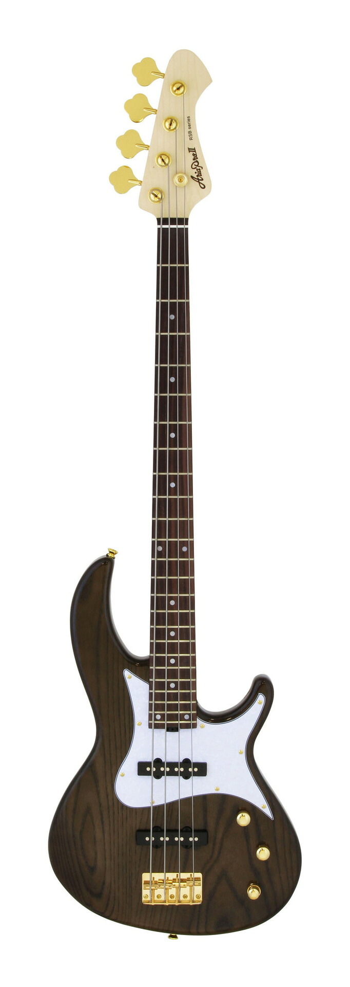 【送料込】Aria ProII RSB-42AR/SBK(シースルーブラック) アクティブ回路搭載 ベース/ケース付|愛曲楽器