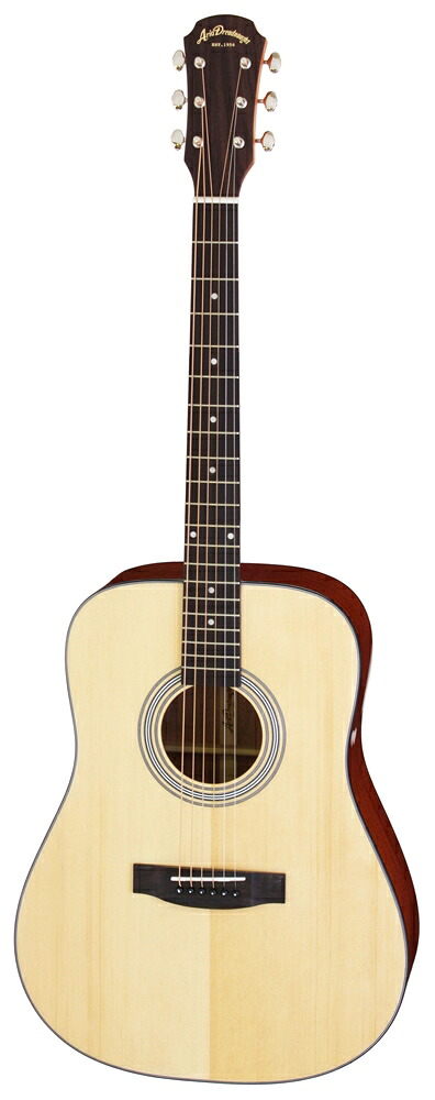 【送料込】【ケース付】ARIA アリア AD-211 N トップ単板 アコースティックギター【ポイント5倍】