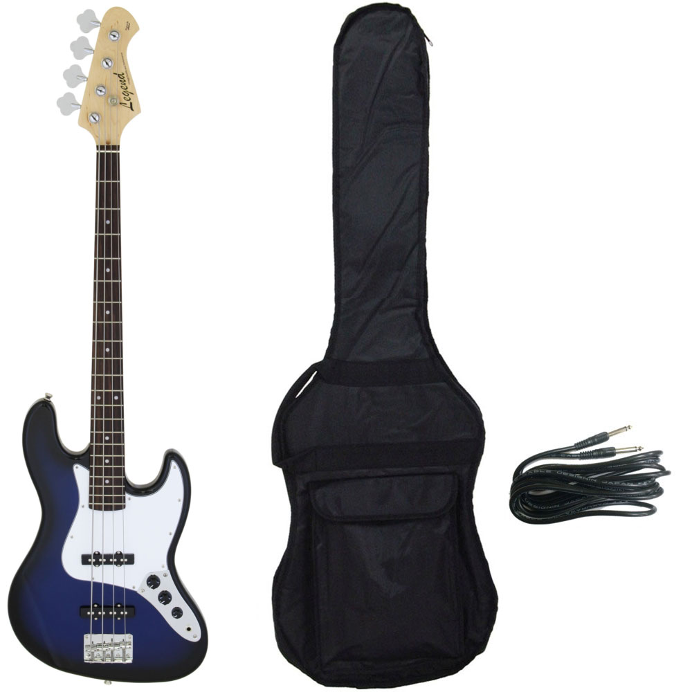 【送料込】【ケース付】Legend レジェンド LJB-Z BBS(Blue Black Sunburst) ジャズベース エレキベース 初心者 入門|愛曲楽器