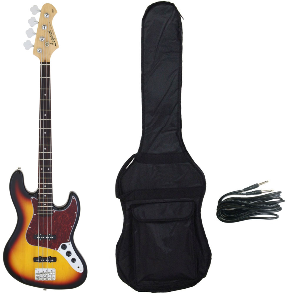 【送料込】【ケース付】Legend レジェンド LJB-Z TT/3TS(3 Tone Sunburst) ジャズベース エレキベース 初心者 入門｜愛曲楽器