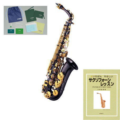J.Michael Jマイケル AL-900B ヤマハお手入れセット 教則本付19点セット アルトサックス (ブラック)