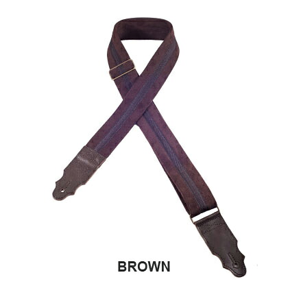 【ポイント5倍】【送料込】RightOn! STRAPS PLAIN BROWN ギター/ベース用ストラップ 4,558円