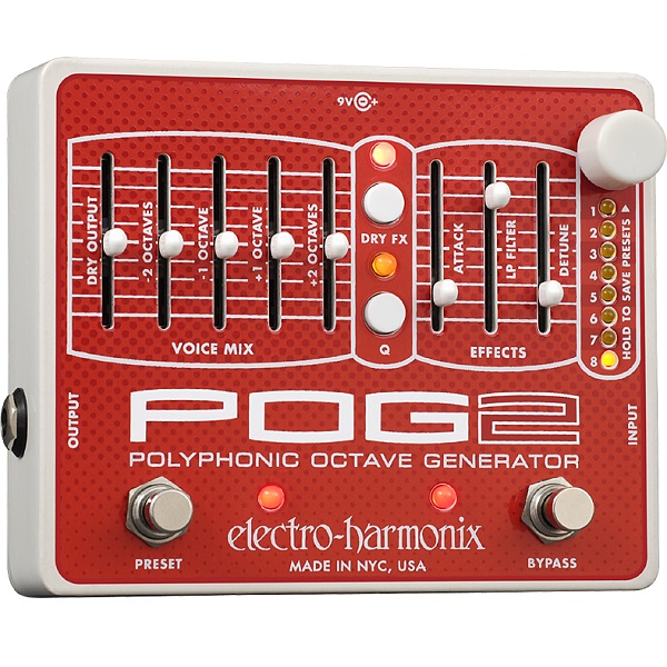 【ポイント5倍】【送料込】【国内正規品】electro-harmonix エレクトロハーモニックス POG2 ポリフォニック・オクターブ・ジェネレーター｜愛曲楽器