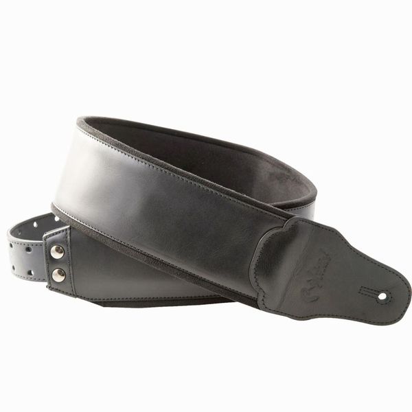 【ポイント5倍】【送料込】RightOn! STRAPS SMOOTH Black ギター/ベース用ストラップ