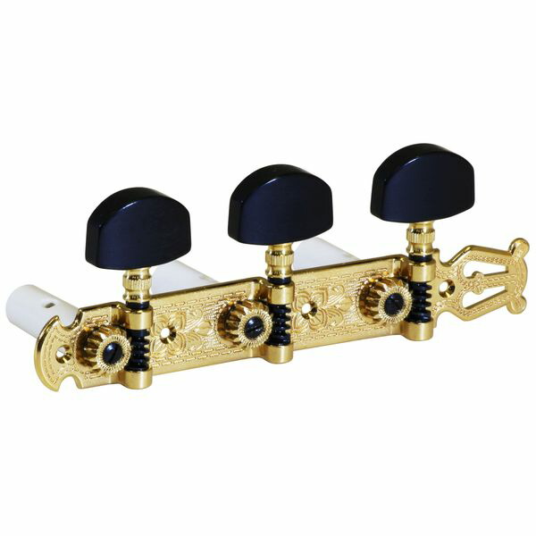 Schaller シャーラー ギター用ペグ 6個セット／クロームカラー ② Schaller M6 ギター用ペグ 3L/3R クローム 樹脂ツマミ(少し