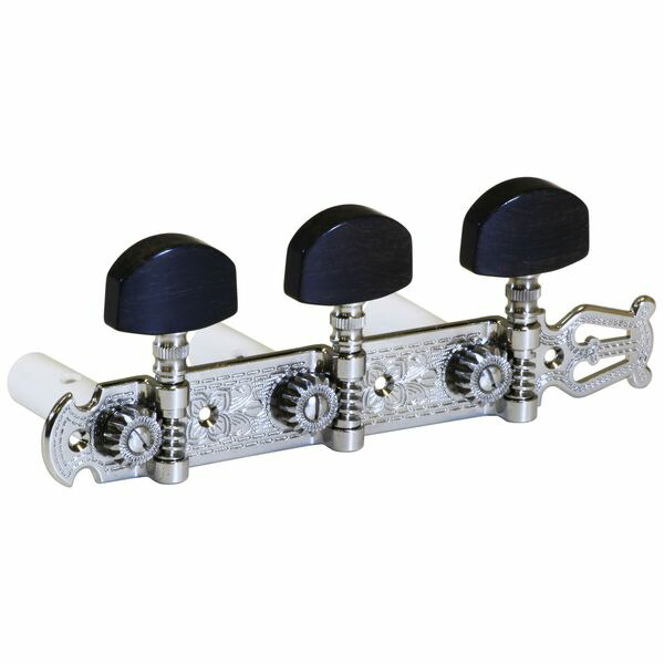 Schaller シャーラー ギター用ペグ 6個セット／クロームカラー ② ST-6K/Nickel/L3+R3 シャーラー ギター ペグ 3：3配列