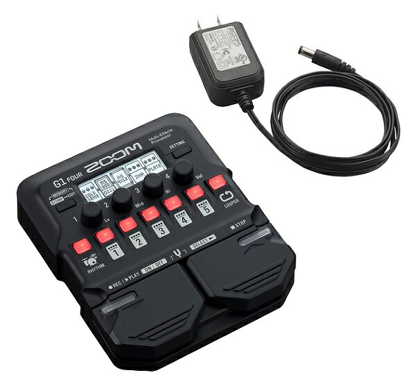 【送料込】【純正ACアダプター/AD-16付】ZOOM ズーム G1 FOUR マルチエフェクター マルチエフェクツプロセッサー