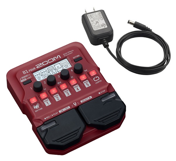 【送料込】【純正ACアダプター/AD-16付】ZOOM ズーム B1 FOUR ベース用 マルチエフェクツ・プロセッサー