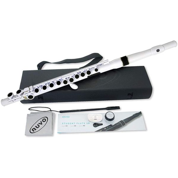 【送料込】NUVO ヌーボ N230SFWB STUDENT FLUTE 2.0 ホワイト C足部管標準装備 プラスチック製 フルート C調