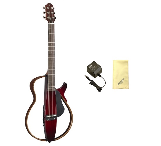 YAMAHA サイレントギター SLG200S 電源アダプター ケーブル付き Amazon | 【愛曲クロス付】【純正電源アダプター/PA-3C付