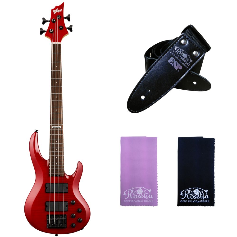 Esp バンドリ Mini ポイント15倍 Dream 送料込 Btl Lisa Lisa Mini Roselia ミニサイズ ストラップ クロス2種付 今井リサ Bang Roselia Smtb Tk ベース 愛曲楽器