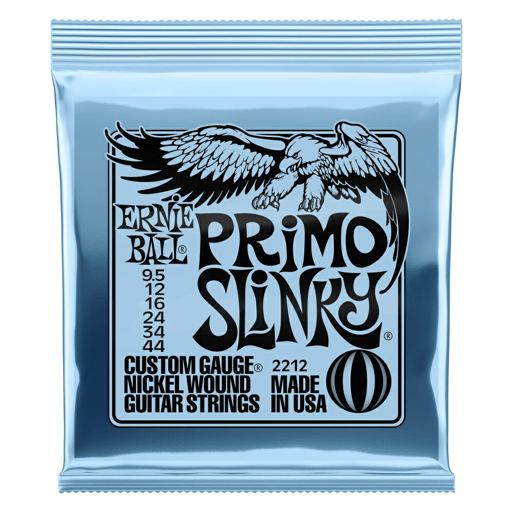 送料込 12設定 Ernie Ball アー膝坊主ボール紙 2212 9 5 44 Primo Slinky エレキテルギター弦 Smtb Tk Chelseafilm Org