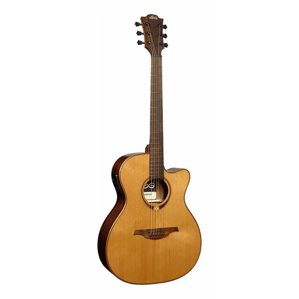 【送料込】【ケース付】LAG Guitars T118ASCE 薄胴ボディ エレアコ 【ポイント5倍】