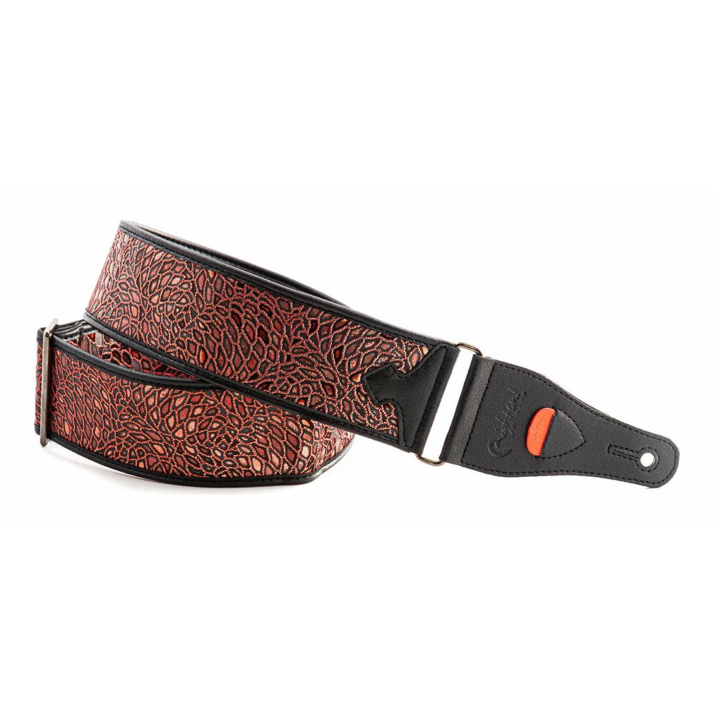 【ポイント5倍】【送料込】RightOn! STRAPS ALIEN Red ギター/ベース用ストラップ｜愛曲楽器