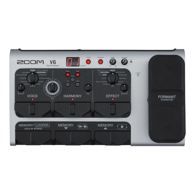【送料込】ZOOM ズーム V6-SP プロ仕様ボーカルマルチエフェクトペダル【ポイント5倍】