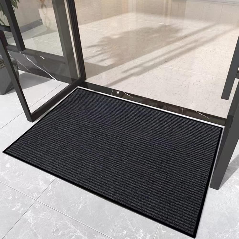 [Bcrio]部屋の入り口つや消し 室外 大判 室内 上滑り打ちきり お役目用 身寄り用 吸水 泥落とし エントランスマット 執務室 お店(黒いこと90*300)