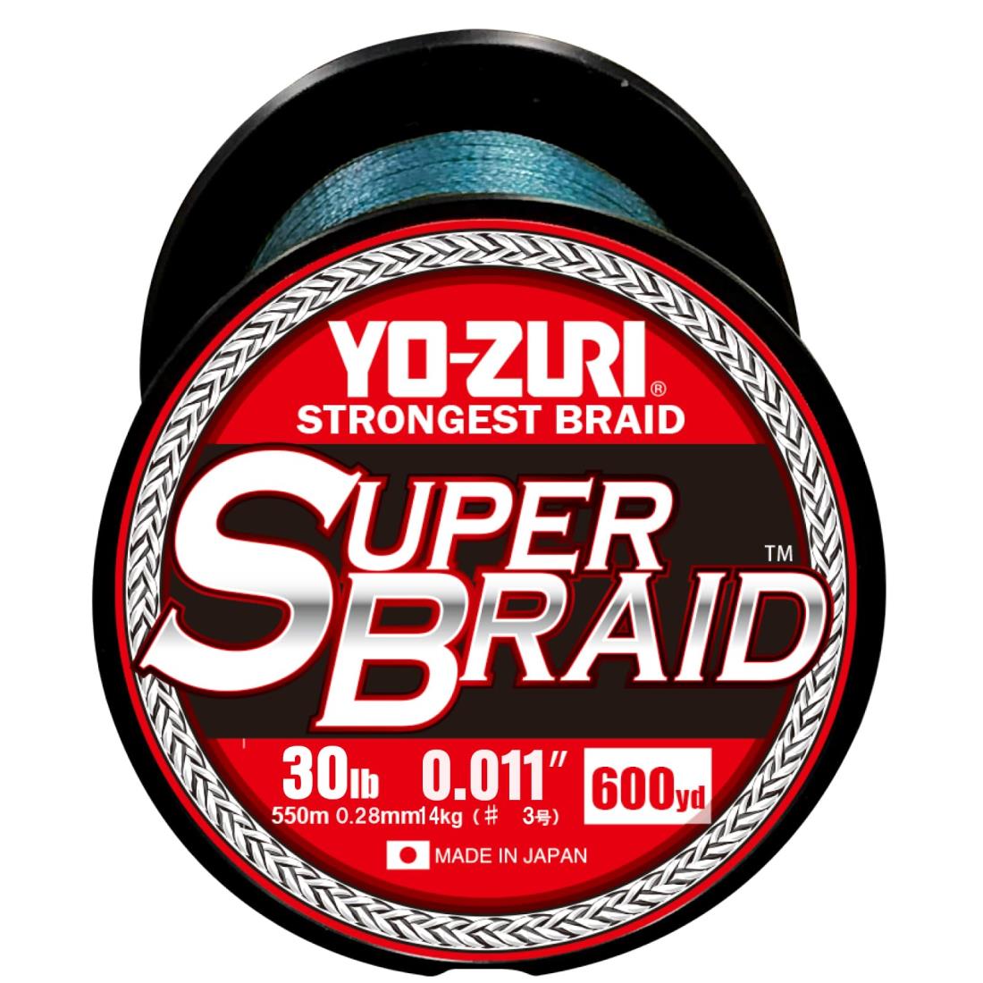 YO-ZURI PEライン スーパーブレイド 600YDS 30Lbs カラー:ブルー