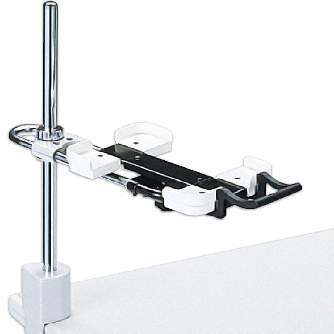 プラス 電話機台 新型クランプタイプ 皿面高さ110~400mm TE-132JL 13-025