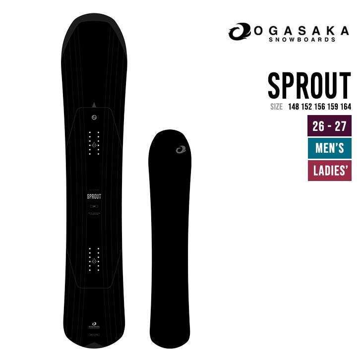OGASAKA オガサカ 26-27 SPROUT スノーボード 日本製 カービング スノボ パウダー バックカントリー