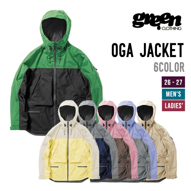 GREEN CLOTHING グリーンクロージング 26-27 OGA JACKET スノーボード ウェア オガジャケット
