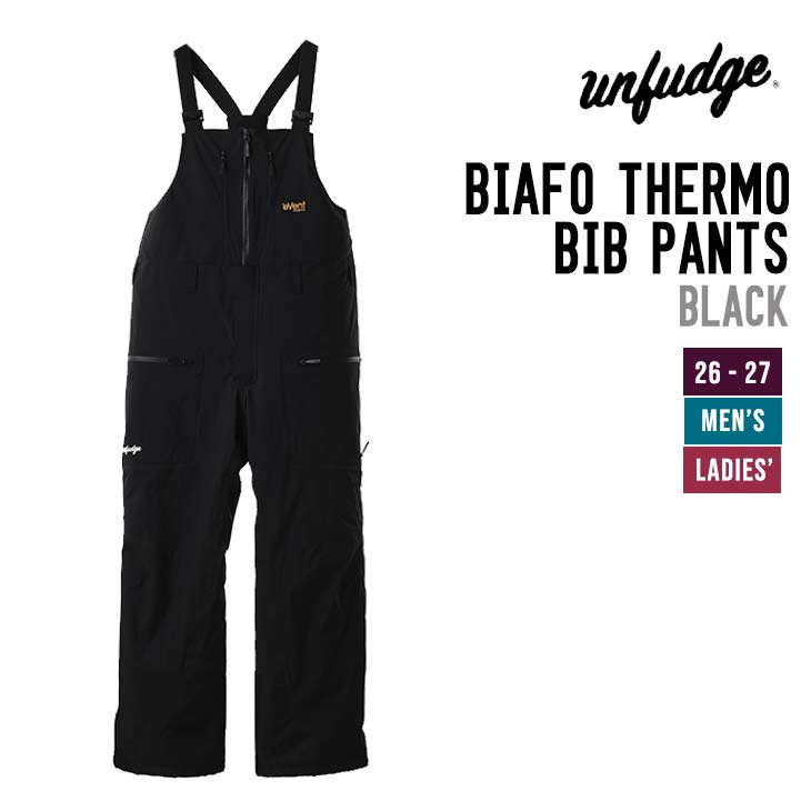 unfudge アンファッジ 26-27 BIAFO THERMO BIB PANTS スノーボード ウェア メンズ レディース