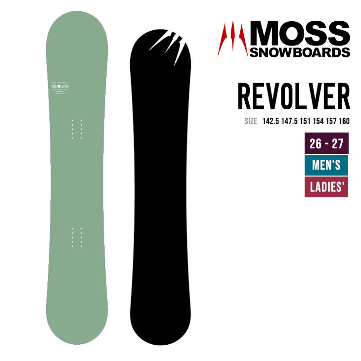 MOSS SNOWBOARD モス 26-27 REVOLVER 六連発銃 スノーボード2026 2027