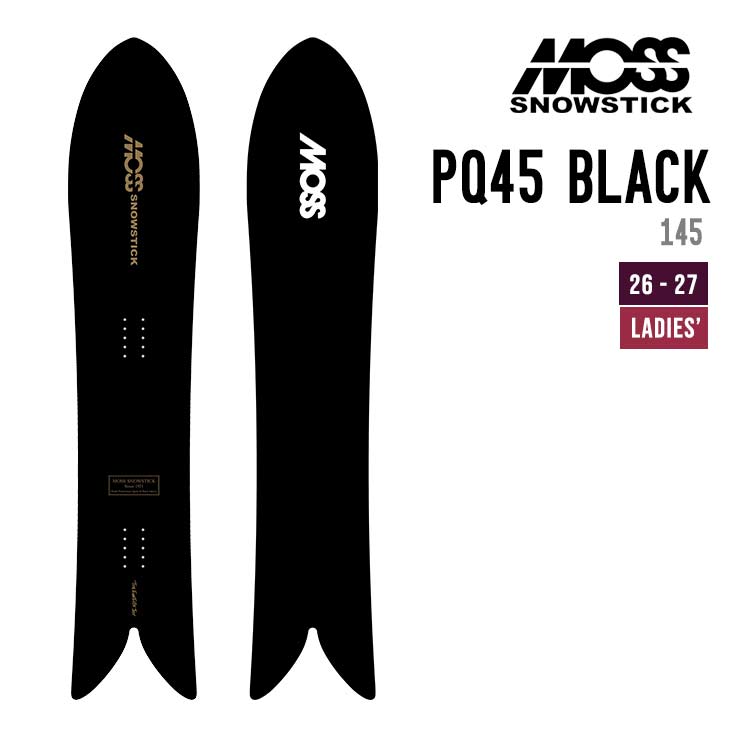 MOSS SNOWSTICK モススノースティック 26-27 PQ 45 Black Edition スノーボード レディース お上さん用