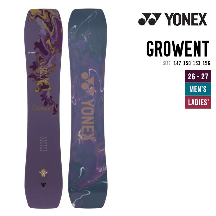 YONEX ヨネックス 26-27 GROWENT グローエント スノーボード|スノーボードSHOP 【SIDECAR】