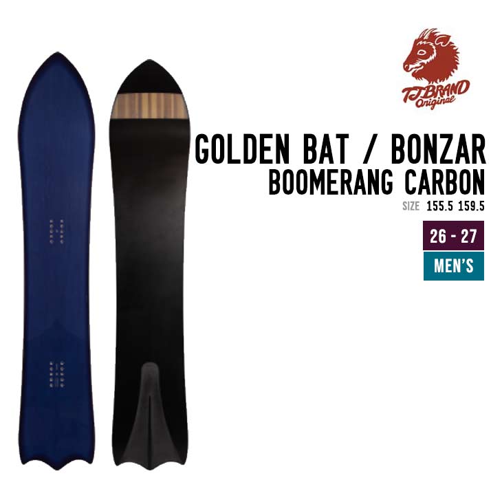 TJ BRAND ティージェーブランド 26-27 GOLDEN BAT BONZAR BOOMERANG CARBON ゴールデンバッド スノーボード｜スノーボードSHOP 【SIDECAR】 80,465円