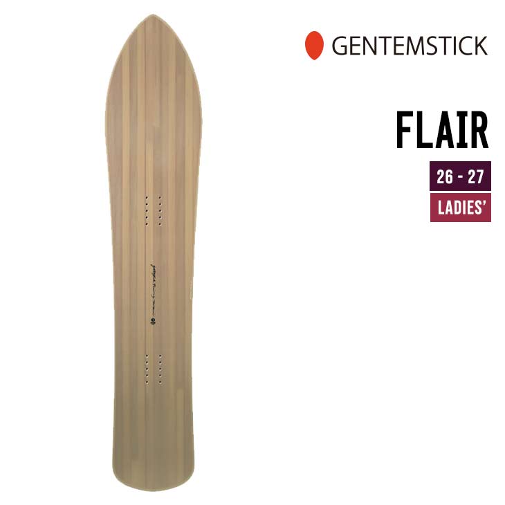 GENTEMSTICK ゲンテンスティック 26-27 FLAIR フレアー 2026-2027 スノーボード ウィメンズ｜スノーボードSHOP 【SIDECAR】