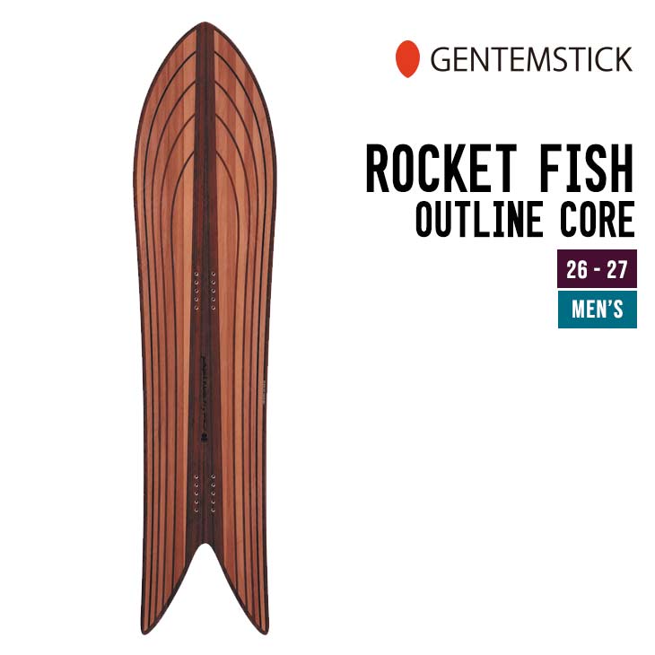 GENTEMSTICK ゲンテンスティック 26-27 ROCKET FISH OUTLINE CORE ロケットフィッシュ アウトラインコア 2026-2027 スノーボード メンズ｜スノーボードSHOP 【SIDECAR】