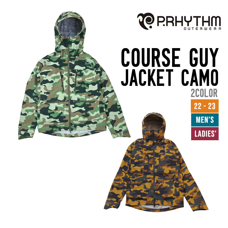 パステルオリーブ プリズムウエア COURSE GUY JACKET Lサイズ22-23