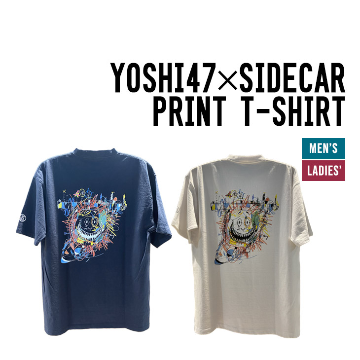 other YOSHI47×SIDECAR PRINT T-SHIRT プリント T シャツ 限定品 アーティスト コラボ商品 半袖 ユニセックス
