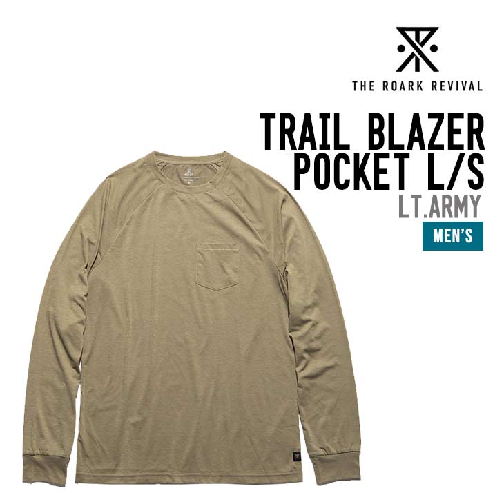 THE ROARK RIVIVAL ザ ロアーク リバイバル TRAIL BLAZER POCKET L/S トレイル ブレザー ポケット ロングスリーブ 正規品 長袖 タウンユース アウトドア メンズ|スノーボードSHOP 【SIDECAR】