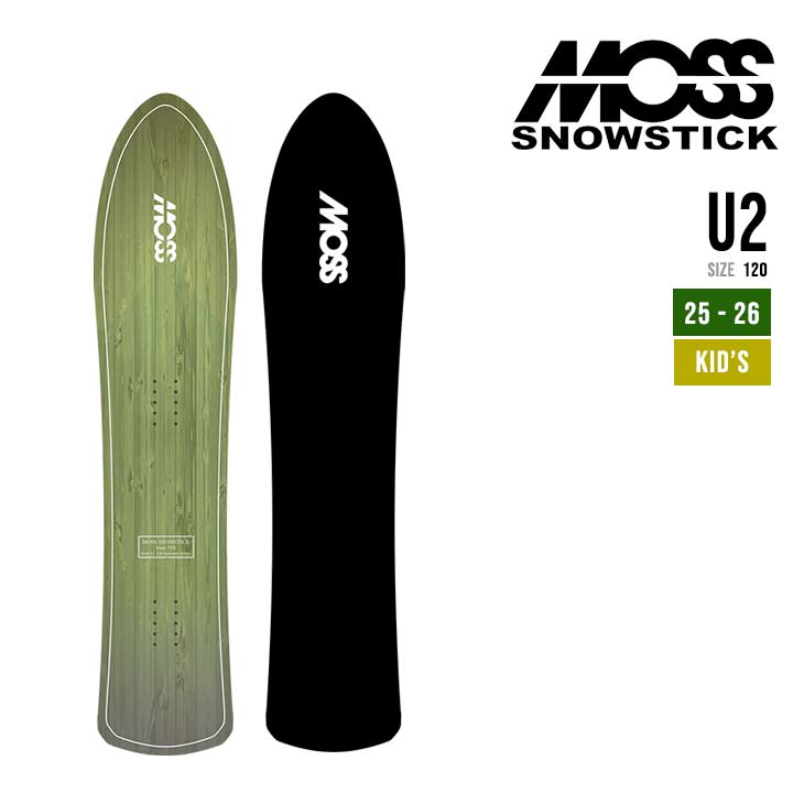 MOSS スノースティックU2 genten 予約 25-26 MOSS SNOWSTICK パウダーボード U2 モス