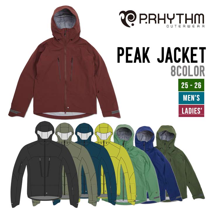 22-23 P.RHYTHM プリズム コース ガイジャケット 楽天市場】P.RHYTHM プリズム COURSE GUY JACKET コースガイ