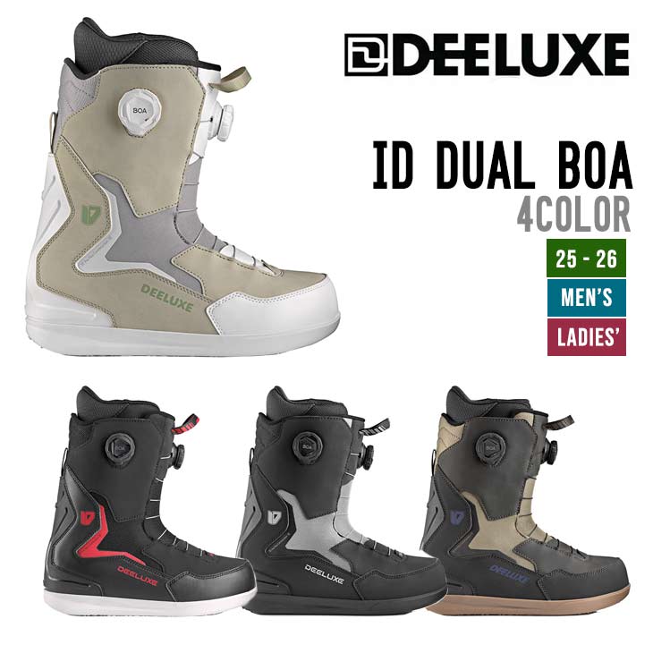 スノーボード 22-23 deeluxe id dual boa  black  26cm ID Dual BOA - Deeluxe